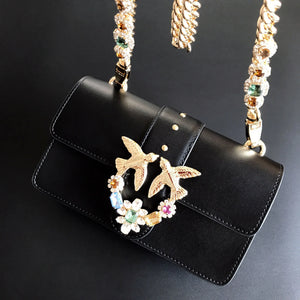 Women's Leather Batwing Bag