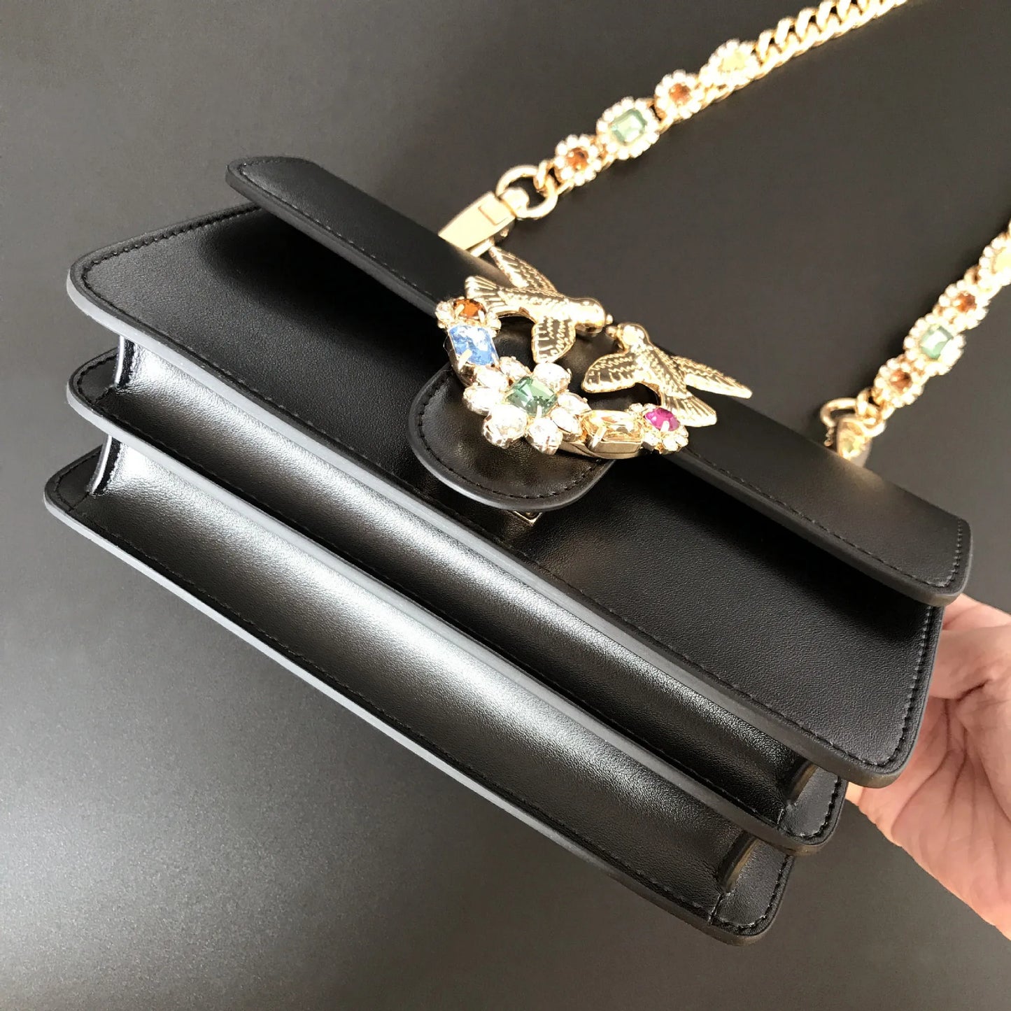 Women's Leather Batwing Bag