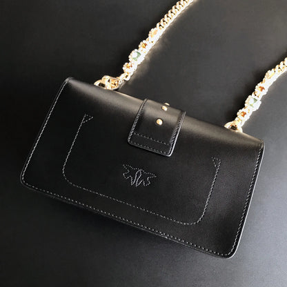 Women's Leather Batwing Bag