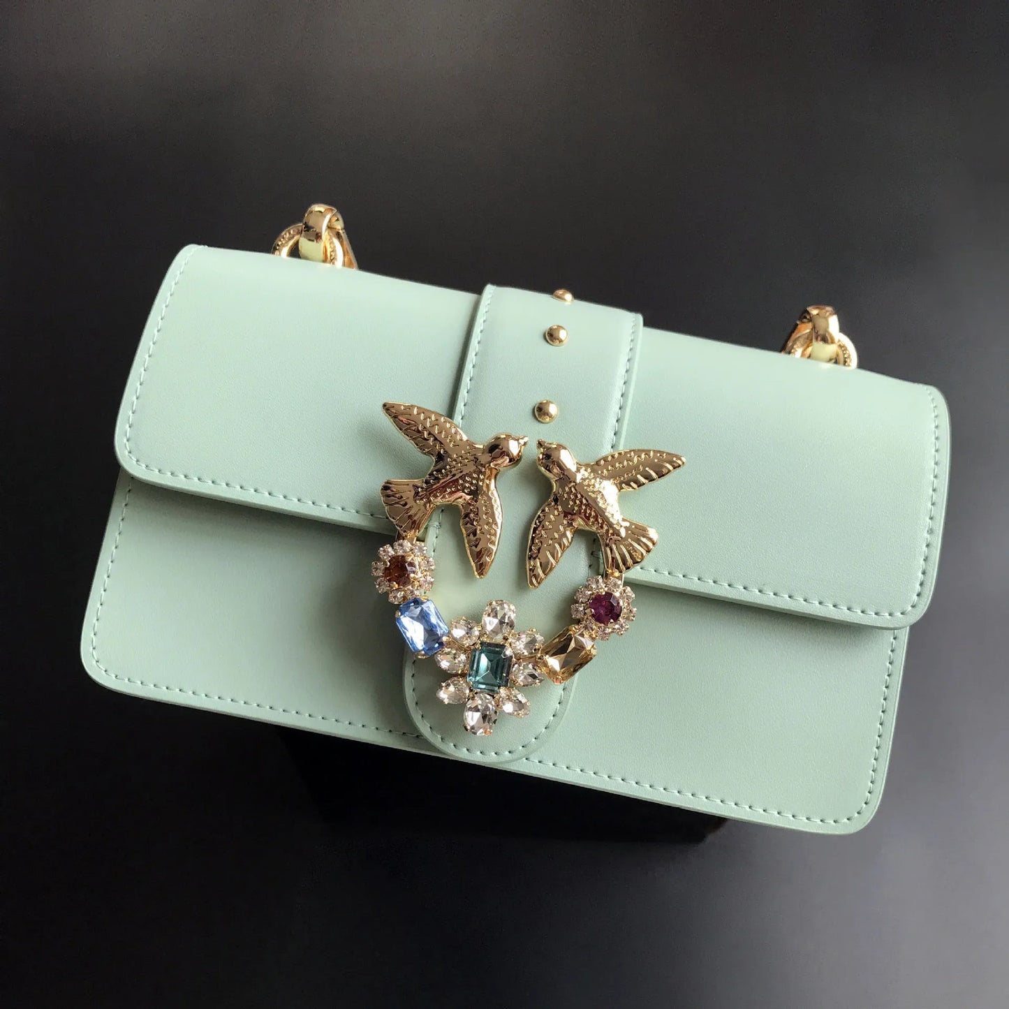 Women's Leather Batwing Bag