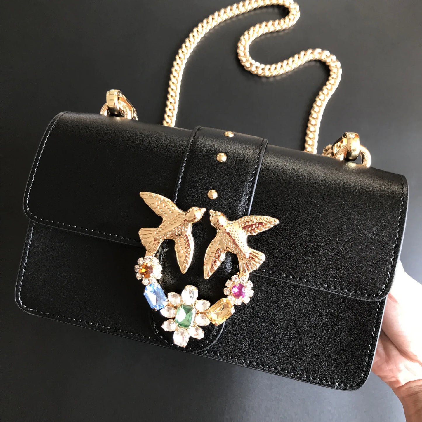 Women's Leather Batwing Bag