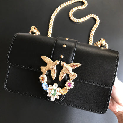 Women's Leather Batwing Bag